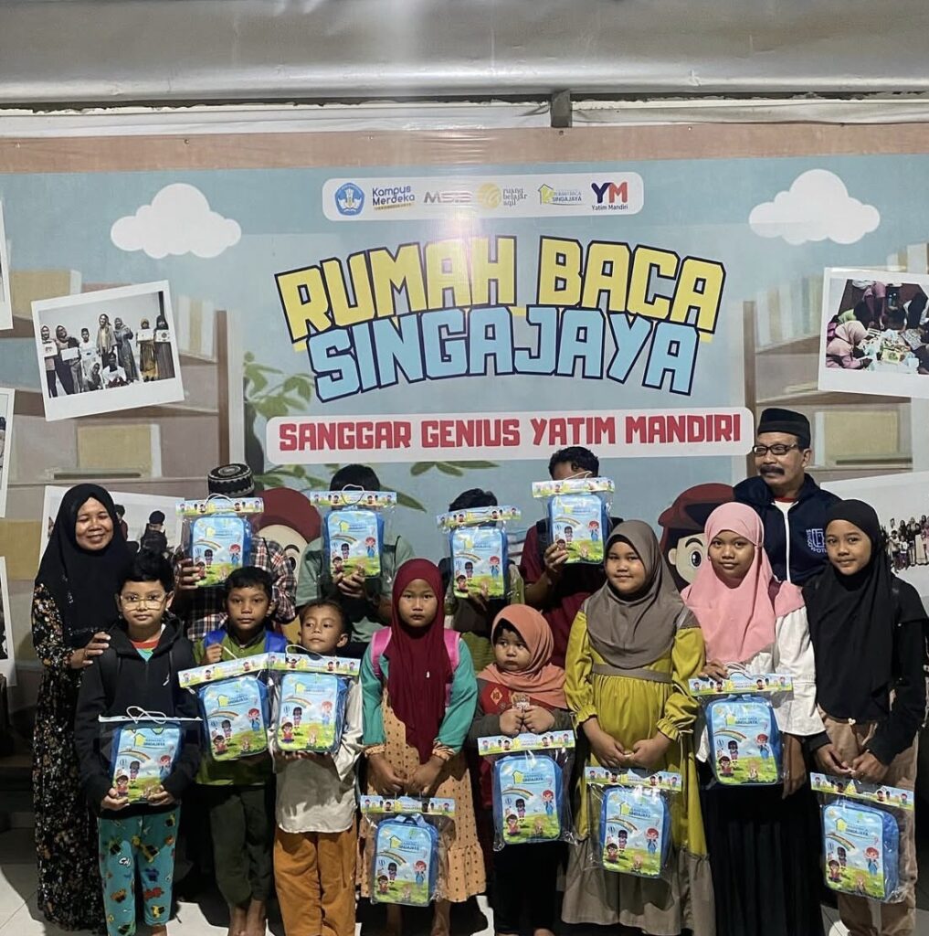 Rumah Baca Singajaya Dampingi Anak Yatim dan Duafa Raih Pendidikan